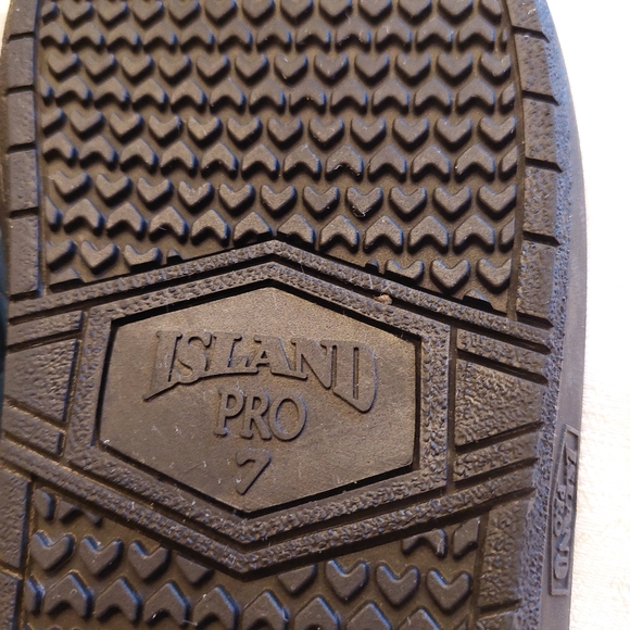 Island Slipper flip flops blue wave print handmade in Hawaii. Size 7men, 8 women - Picture 4 of 12